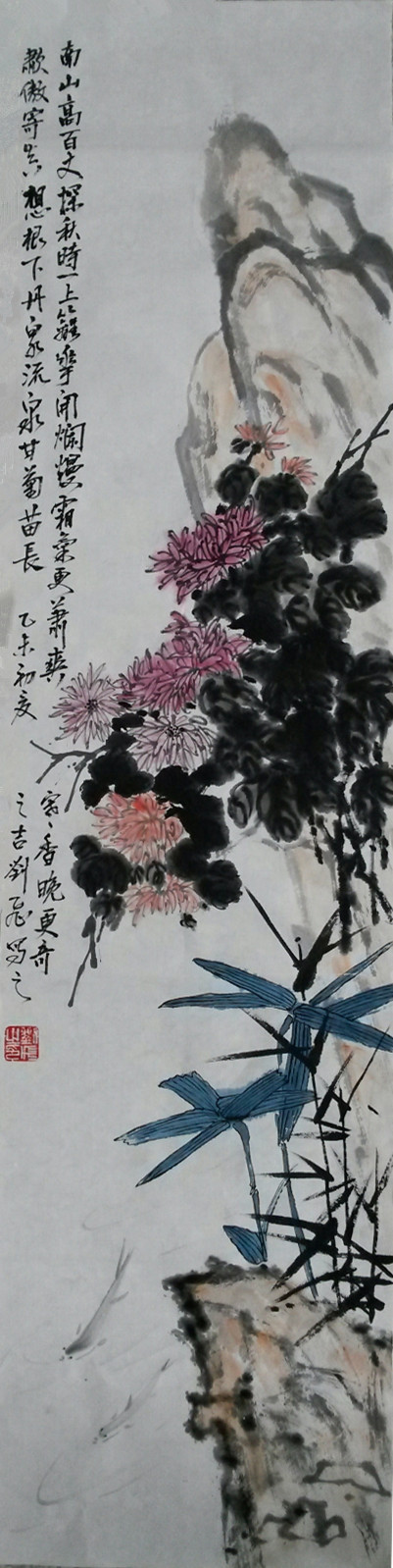 六,黄陂七中郝正江油画《摘》七,黄陂区实验中学罗文学油画《古村》八